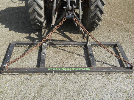 Custom made sand school rake
